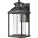 Irvine LED 13 inch Matte Black Outdoor Sconce