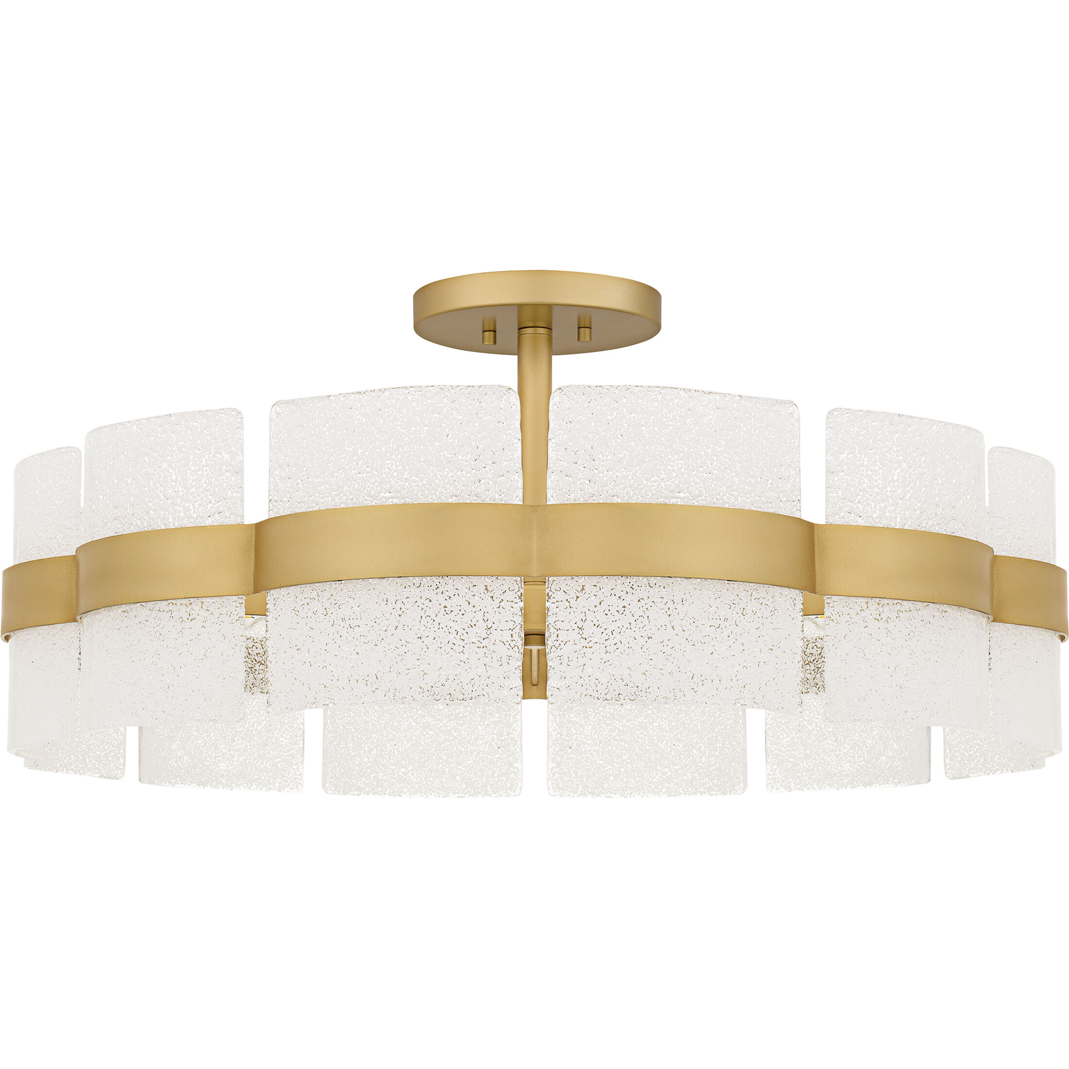 Sweeney 6 Light 30 inch Soft Gold Semi-Flush Mount Ceiling Light, Extra Large