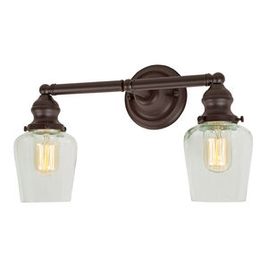 Union Square Liberty 2 Light 15 inch Oil Rubbed Bronze Bathroom Wall Sconce Wall Light