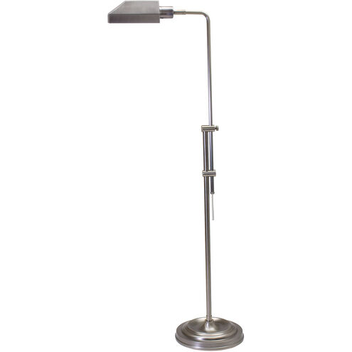 Coach 36 inch 60 watt Antique Silver Floor Lamp Portable Light