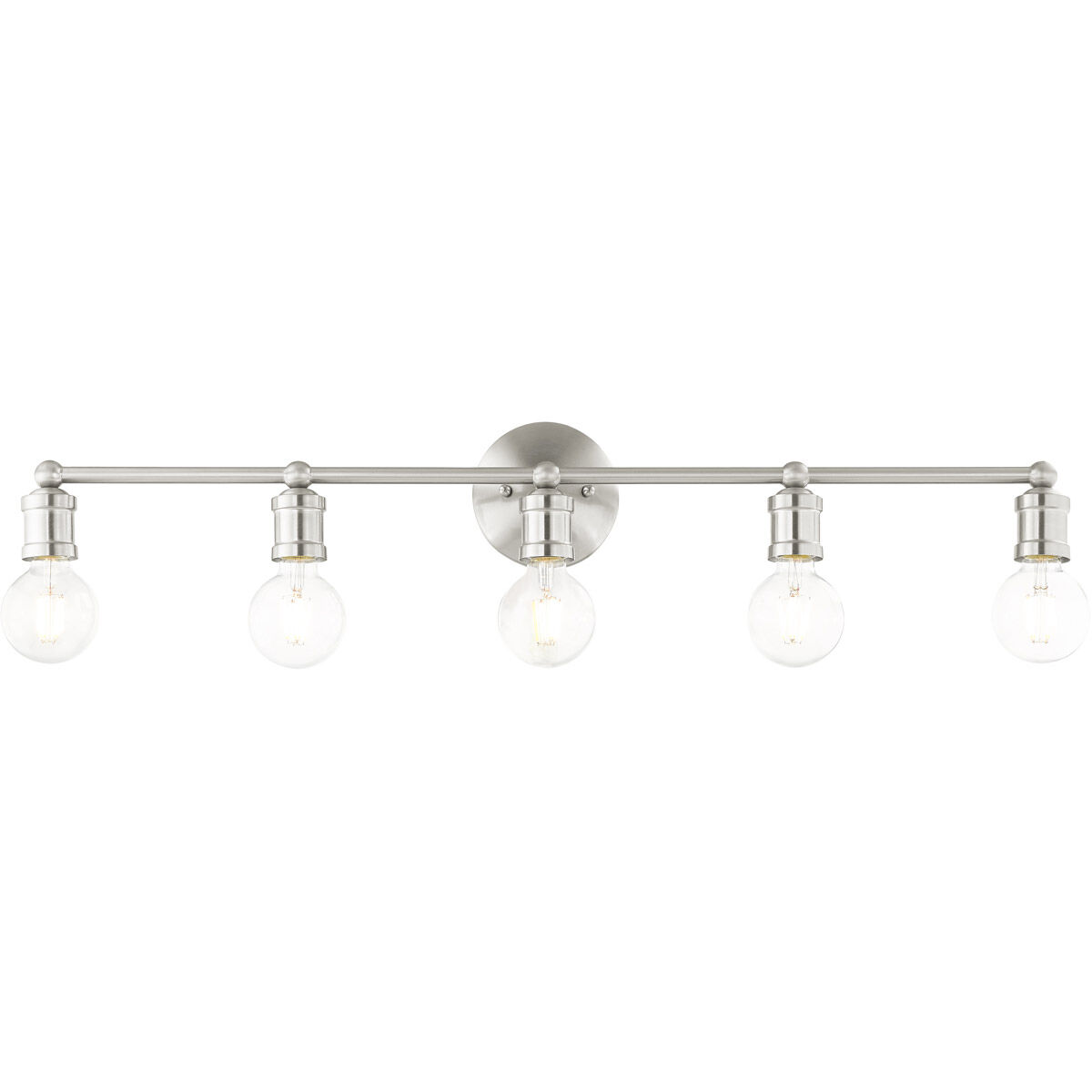 Lansdale 5 Light 34 inch Brushed Nickel Vanity Sconce Wall Light