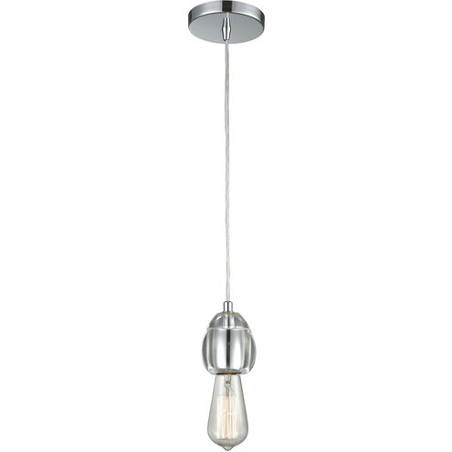 Socketholder 1 Light 3 inch Polished Chrome with Clear Mini Pendant Ceiling Light