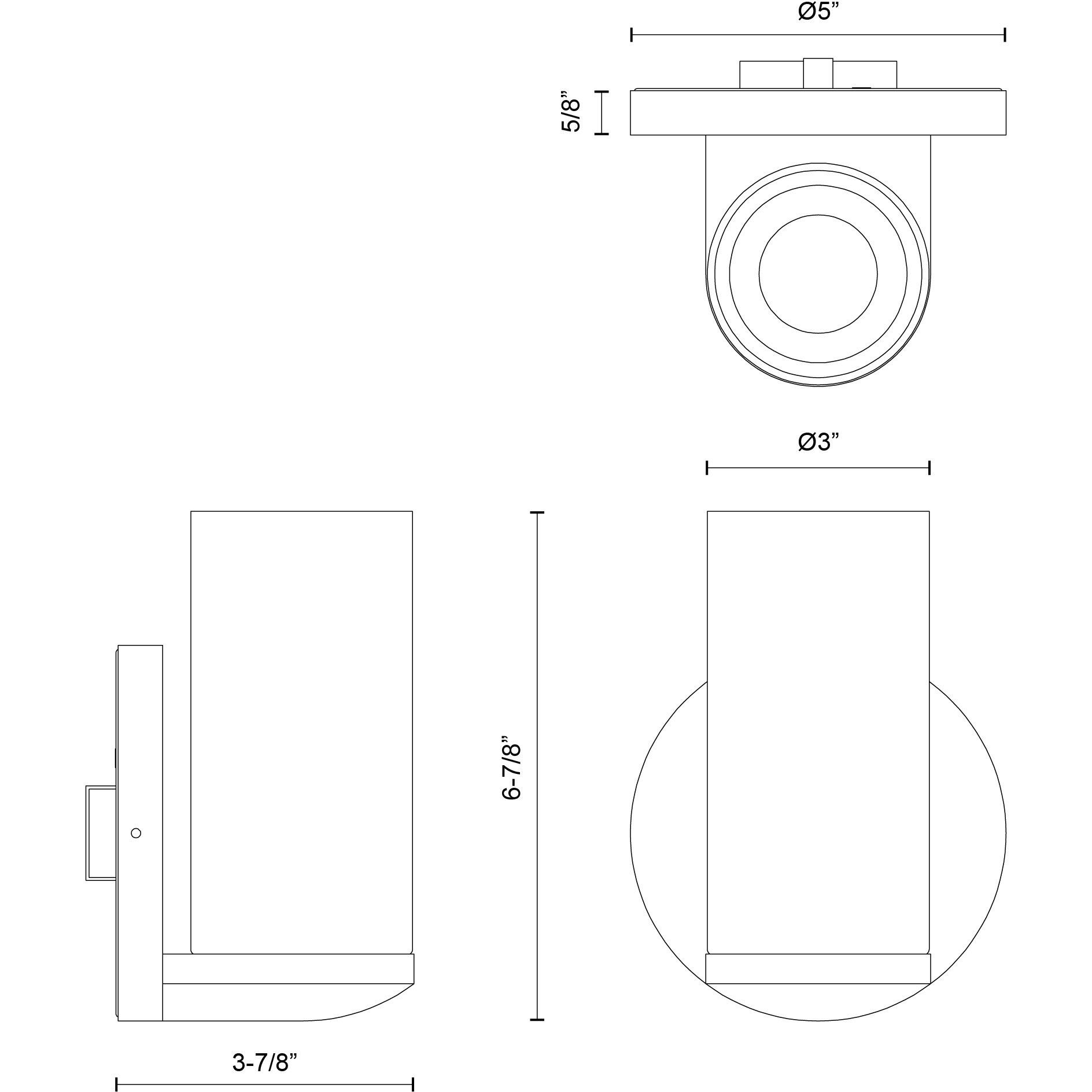 Birch Wall Sconce Wall Light in Black