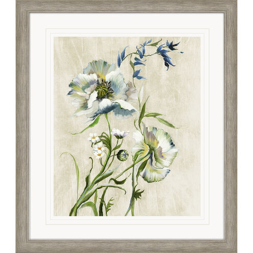 Florals Collection Green Framed Art