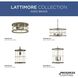 Lattimore 3 Light 16 inch Aged Brass Foyer Light Ceiling Light, Design Series