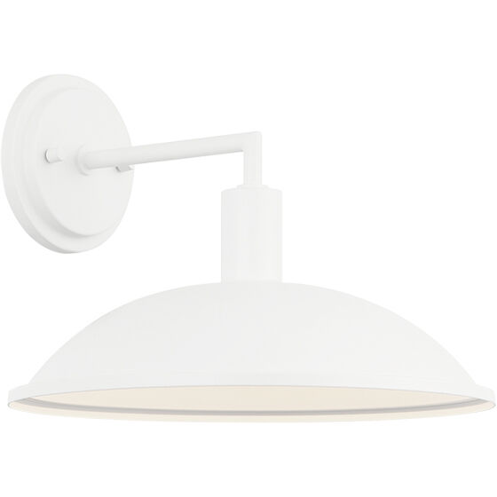 Farmley 1 Light 12 inch Matte White Wall Sconce Wall Light