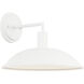 Farmley 1 Light 12 inch Matte White Wall Sconce Wall Light