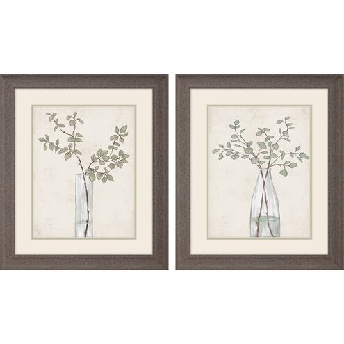 Florals Collection Rustic Wood Grain Framed Art