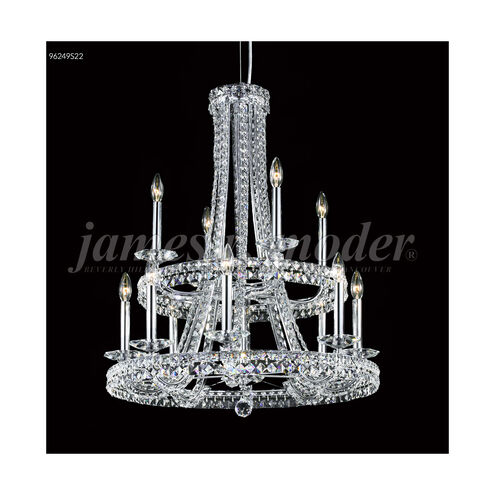Ashton 12 Light 28 inch Silver Crystal Chandelier Ceiling Light