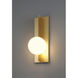 Euro LED 6 inch Gold and Opal ADA Wall Sconce Wall Light