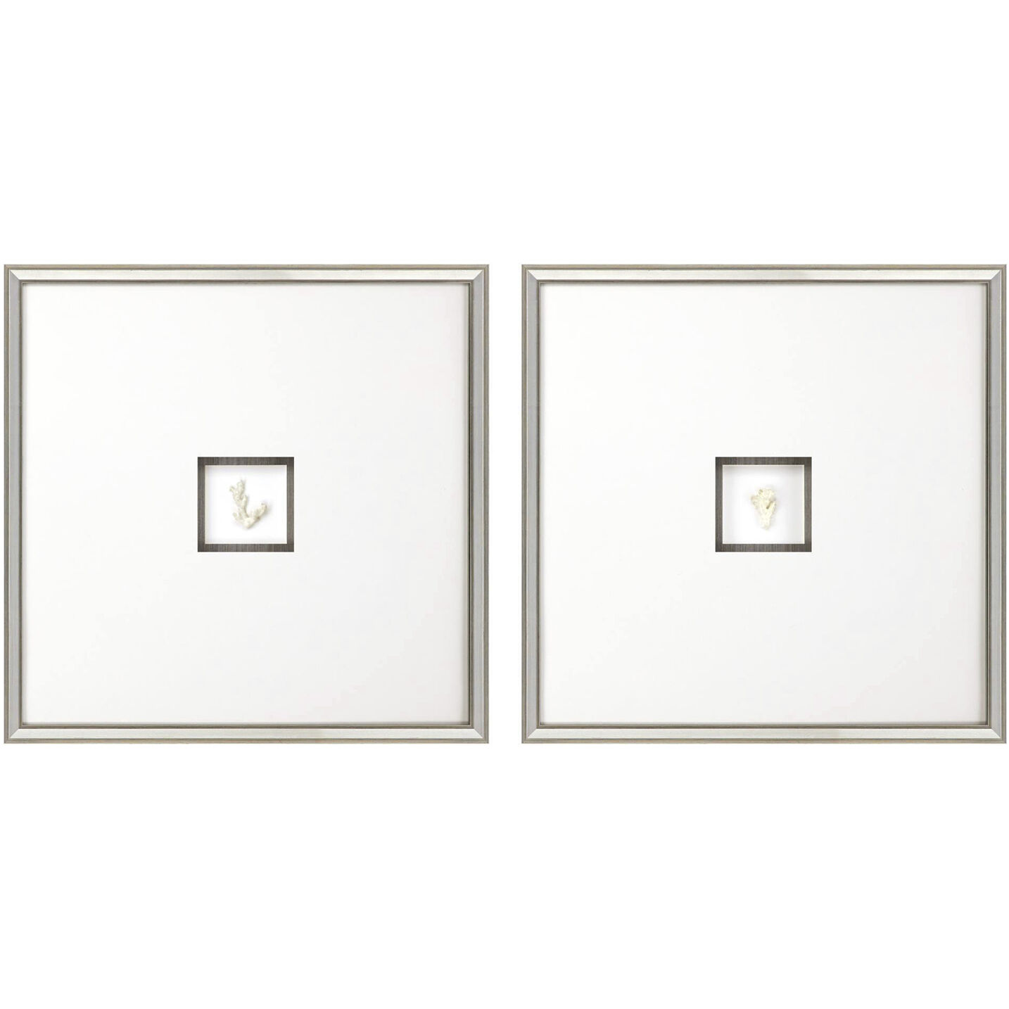 Coral White and Neutral Framed Art, The Studio