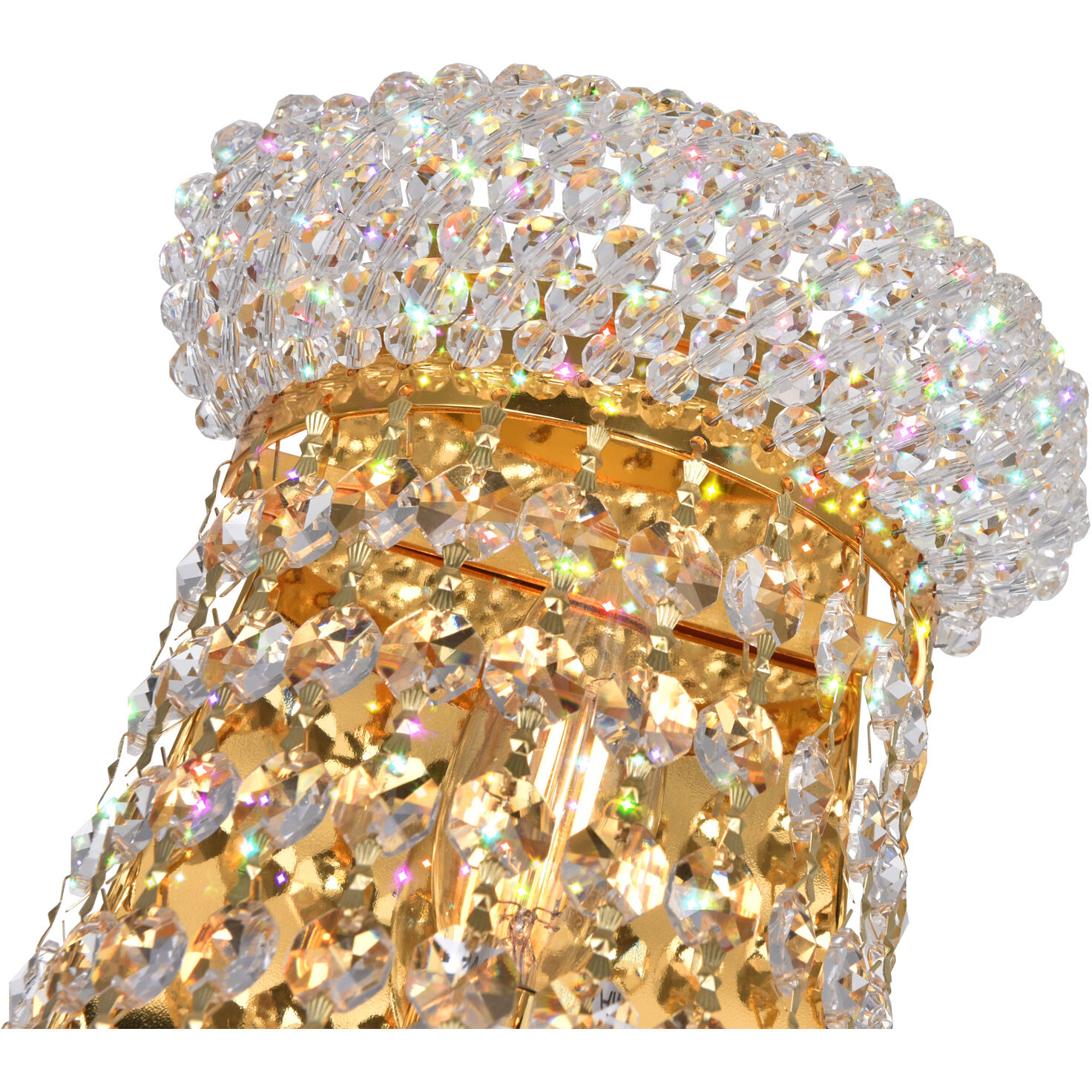 Empire 3 Light 12 inch Gold Wall Light