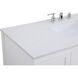 Theo 48 X 22 X 34 inch White Vanity Sink Set