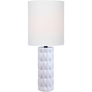 Delta 26 inch 100.00 watt White Table Lamp Portable Light