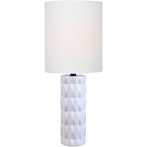 Delta 26 inch 100.00 watt White Table Lamp Portable Light