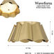 Waveform 3 Light 14 inch Legacy Brass Flush Mount Ceiling Light