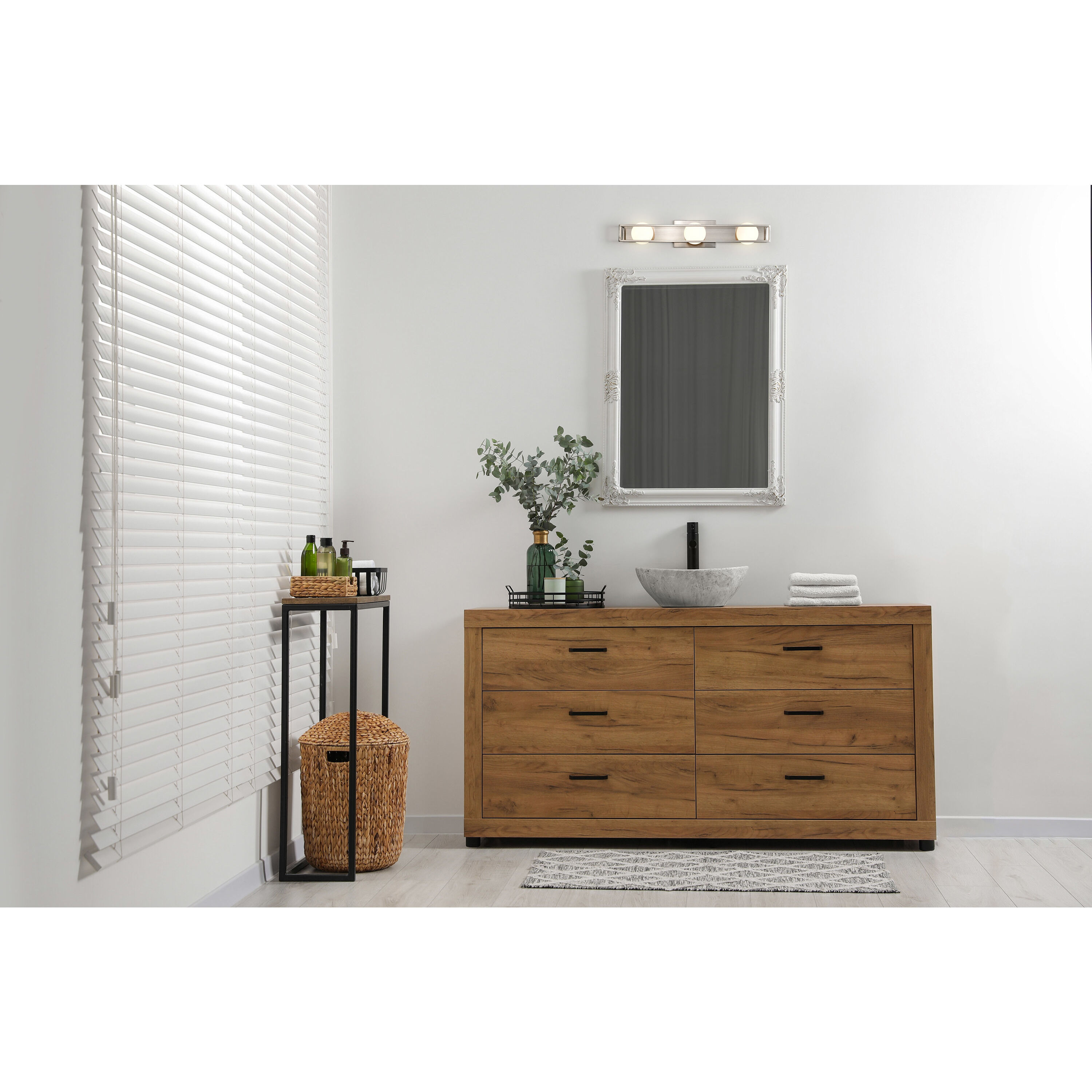 Jenkins LED 24 inch Brushed Nickel Vanity Light Wall Light