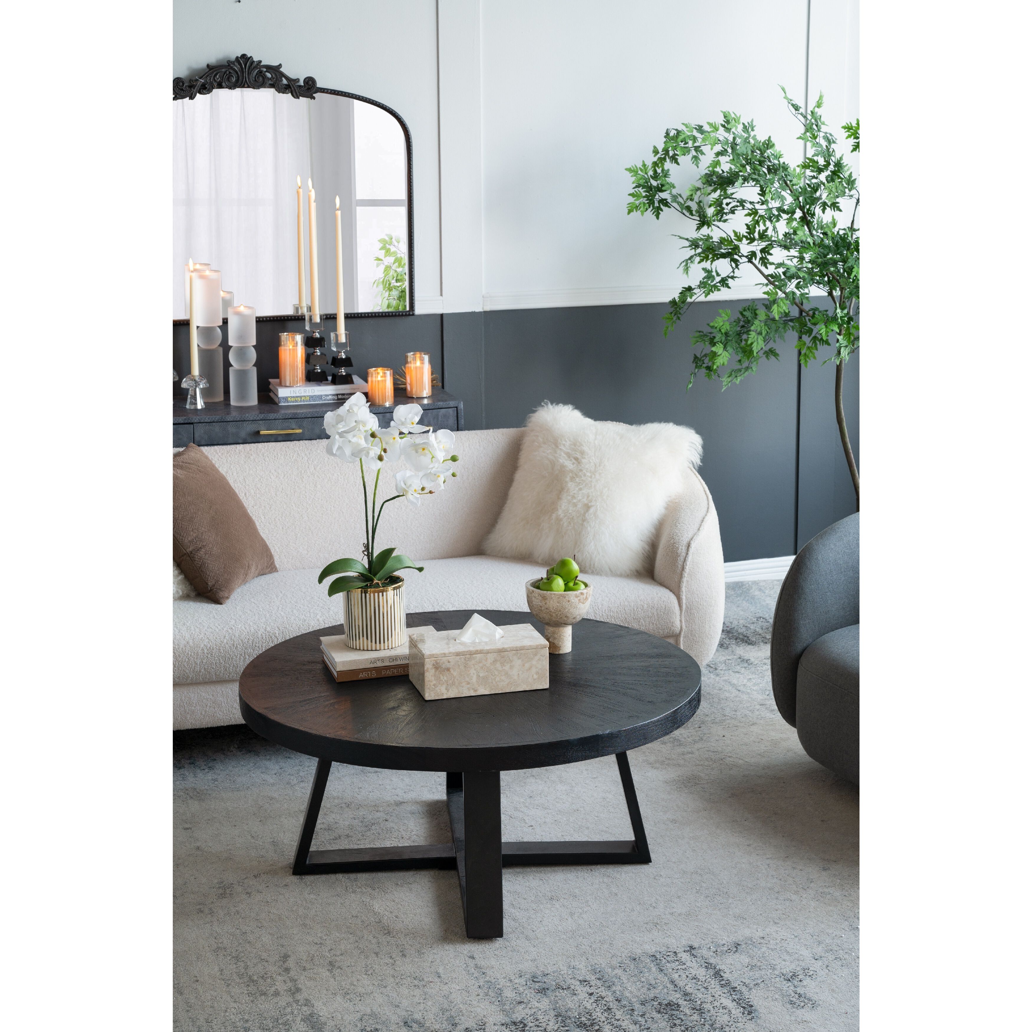 Anita Cream Pedestal Bowl