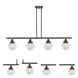 Ballston Beacon LED 48 inch Matte Black Island Light Ceiling Light in Clear Glass, Ballston