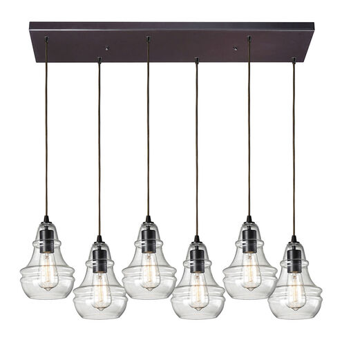 Graham Pl 6 Light 30 inch Oil Rubbed Bronze Multi Pendant Ceiling Light