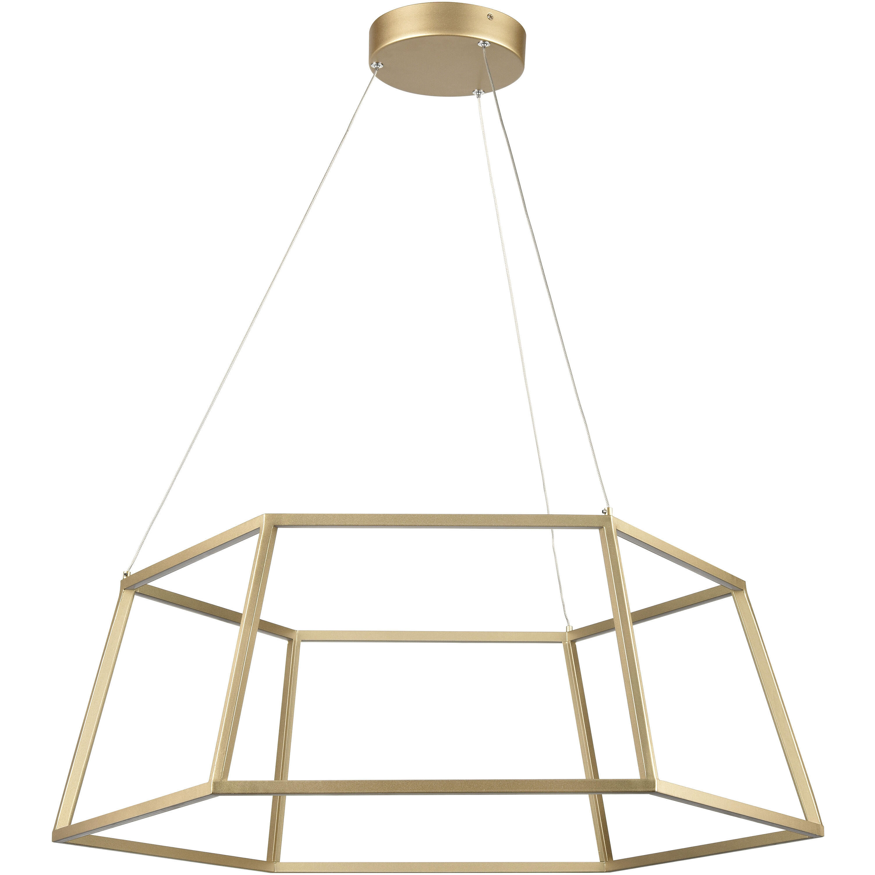 Minimalist LED 23.25 inch Soft Gold Chandelier Ceiling Light