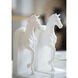 Trotting 5 inch Matte White Bookends, Set of 2