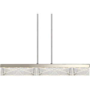 Lucus 1 Light 43.25 inch Polished Nickel Linear Pendant Ceiling Light