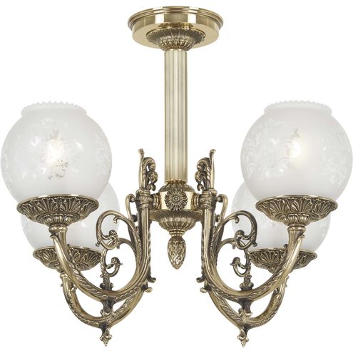 Metropolitan 4 Light 21 inch Semi Flush Ceiling Light