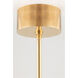 Saturn LED 44.5 inch Aged Brass Chandelier Ceiling Light