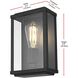 Santos 1 Light 10 inch Black Outdoor Wall Sconce