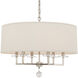 Paxton 6 Light 25.5 inch Polished Nickel Chandelier Ceiling Light