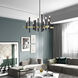 Helsinki 12 Light 44 inch Bronze with Antique Brass Accents Foyer Chandelier Ceiling Light