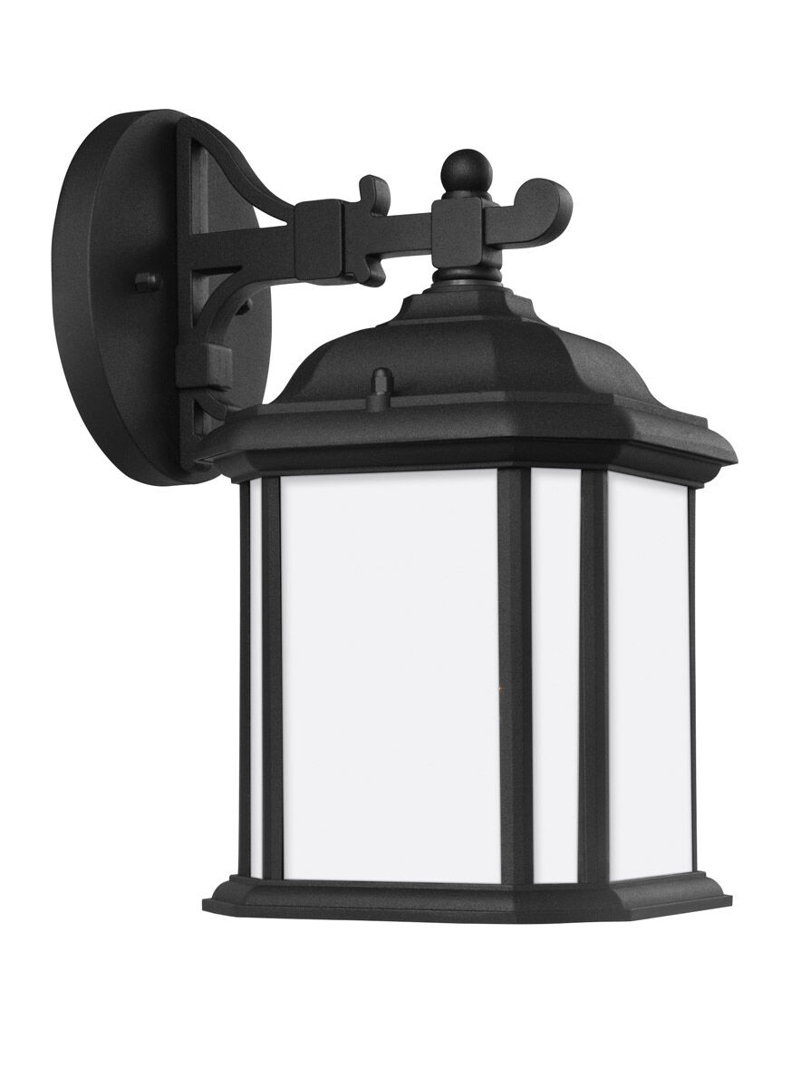 Kent 1 Light 11.5 inch Black Outdoor Wall Lantern Small