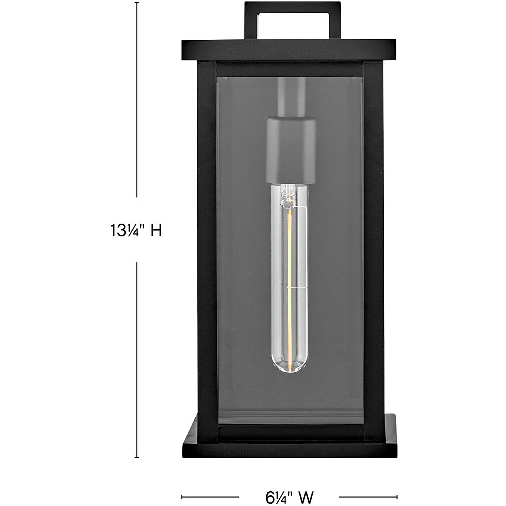 Estate Series Weymouth Outdoor Wall Mount in Black