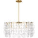 kate spade new york Candace 8 Light 32 inch Burnished Brass Chandelier Ceiling Light