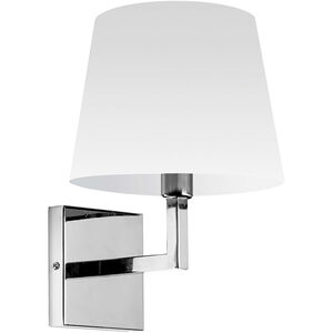 Whitney 1 Light 8.5 inch Polished Chrome with White Decorative Wall Sconce Wall Light