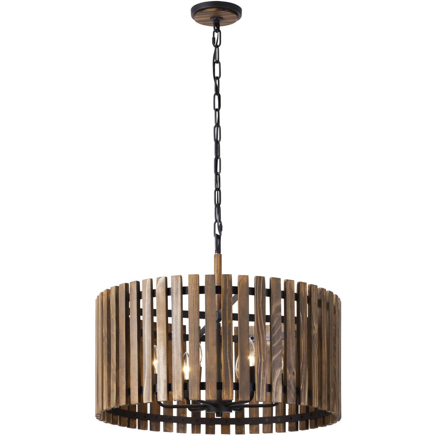 Suratto 6 Light 24 inch Matte Black Pendant Ceiling Light