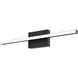 Ashburn LED 24 inch Matte Black Bathroom Light Wall Light