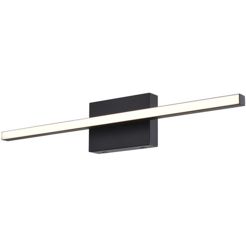 Ashburn LED 24 inch Matte Black Bathroom Light Wall Light