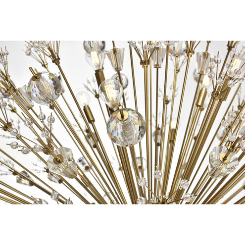 Vera 34 Light 50 inch Gold Pendant Ceiling Light