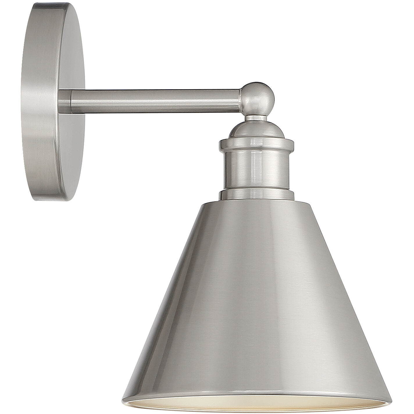 Farmhouse 1 Light 6.75 inch Brushed Nickel Wall Sconce Wall Light