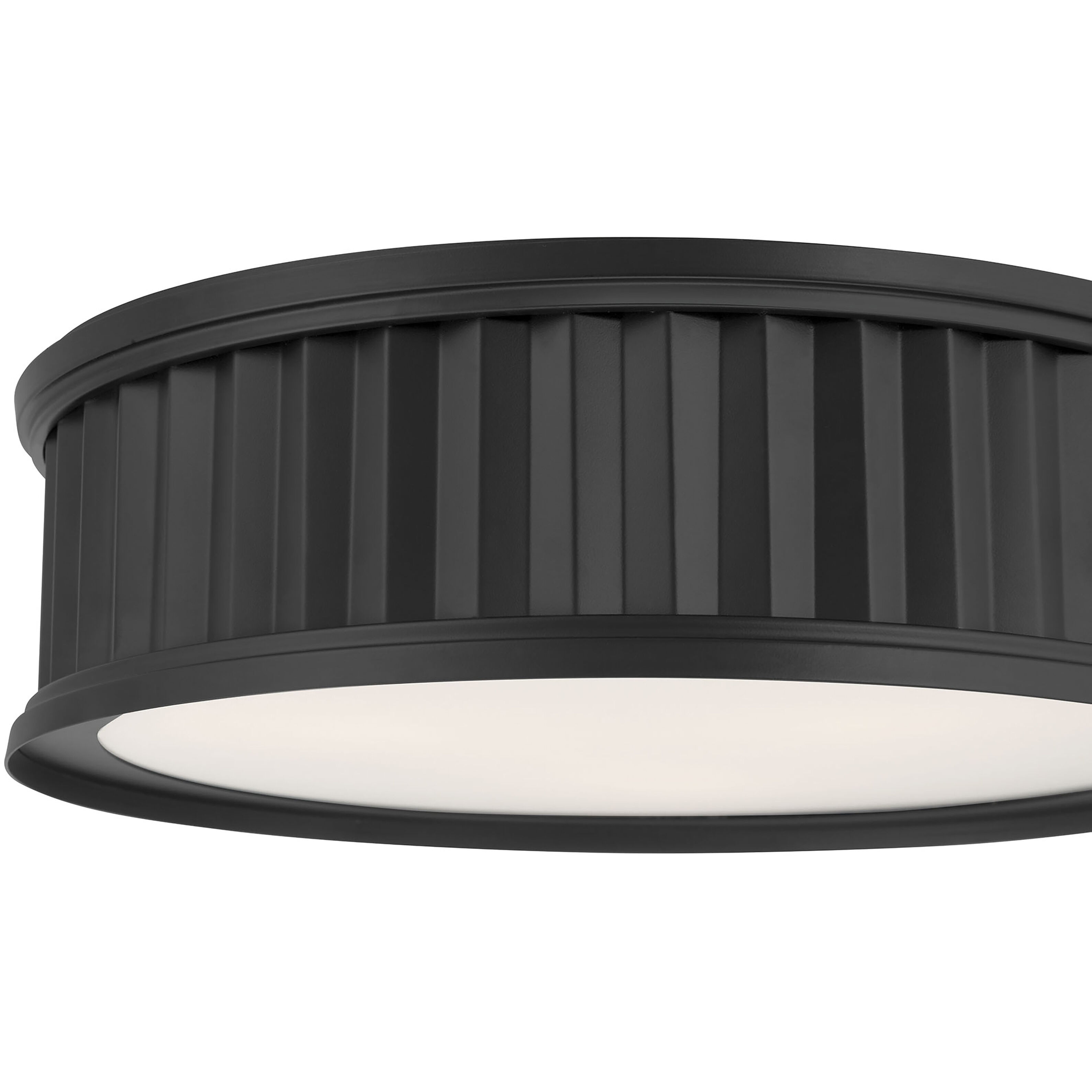 Corvella LED 18 inch Matte Black Flush Mount Ceiling Light