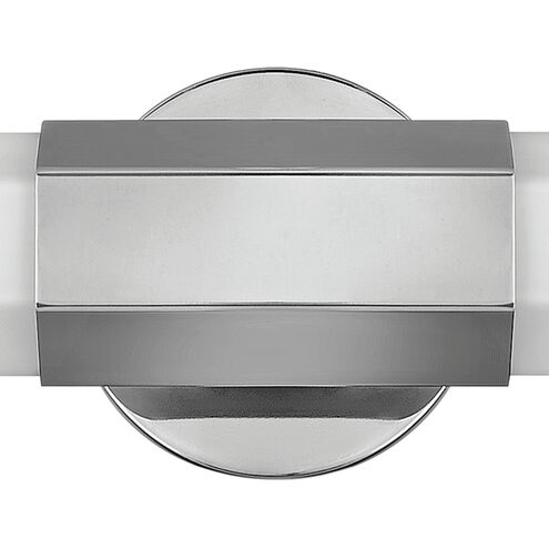 Facet LED 32 inch Polished Nickel Vanity Light Wall Light, Vertical