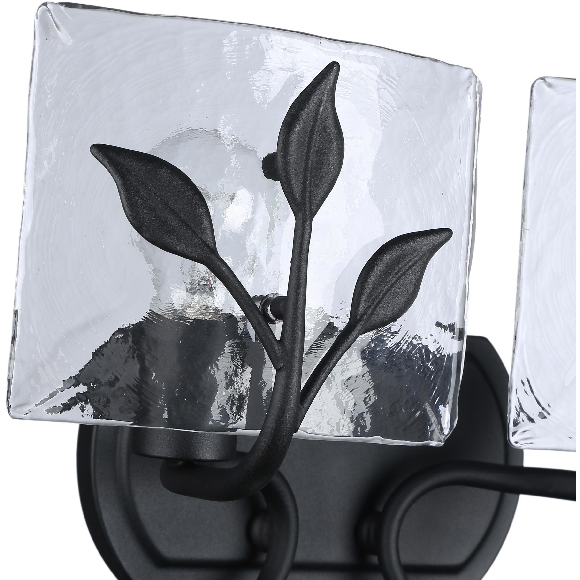 Calla Vanity Wall Light in Natural Black