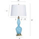 Shulen 31.5 inch 60 watt Shulen Gold and White Table Lamp Portable Light