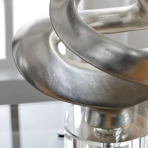 Curren 30.25 inch Silverleaf Sculptural Table Lamp Portable Light