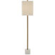Felix 39.75 inch 100 watt Natural and Antique Brass Table Lamp Portable Light