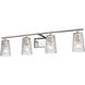 Lightweave 4 Light 32 inch Polished Nickel Vanity Light Wall Light