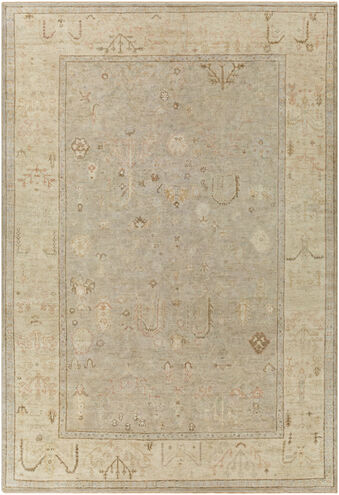 Normandy 108 X 72 inch Gray Rug in 6 X 9, Rectangle