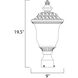 Carriage House DC 1 Light 19.5 inch Oriental Bronze Outdoor Pole/Post Mount